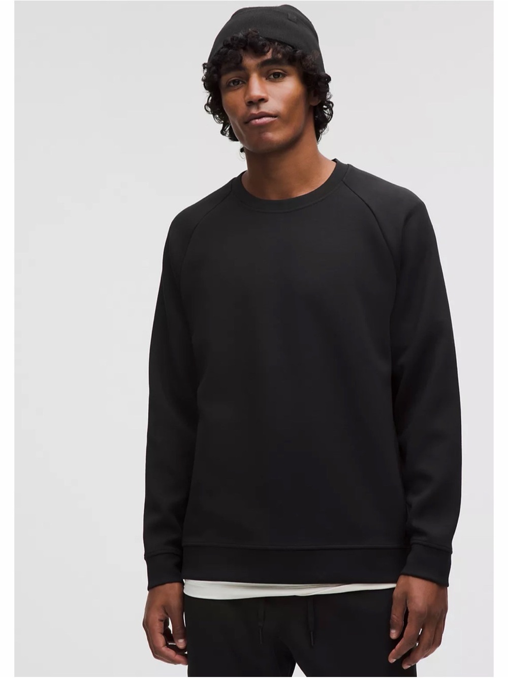Lululemon Smooth Spacer Classic-Fit Crew in Black Size XL~ Pristine